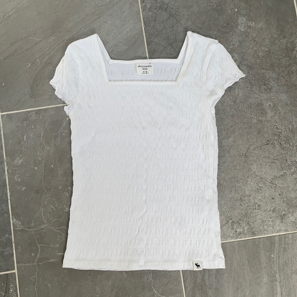 Abercrombie kids white smocked top